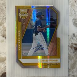 2021 Elite Extra Edition James Wood Aspirations Die Cut Gold Auto /24