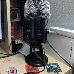 blue yeti with covers