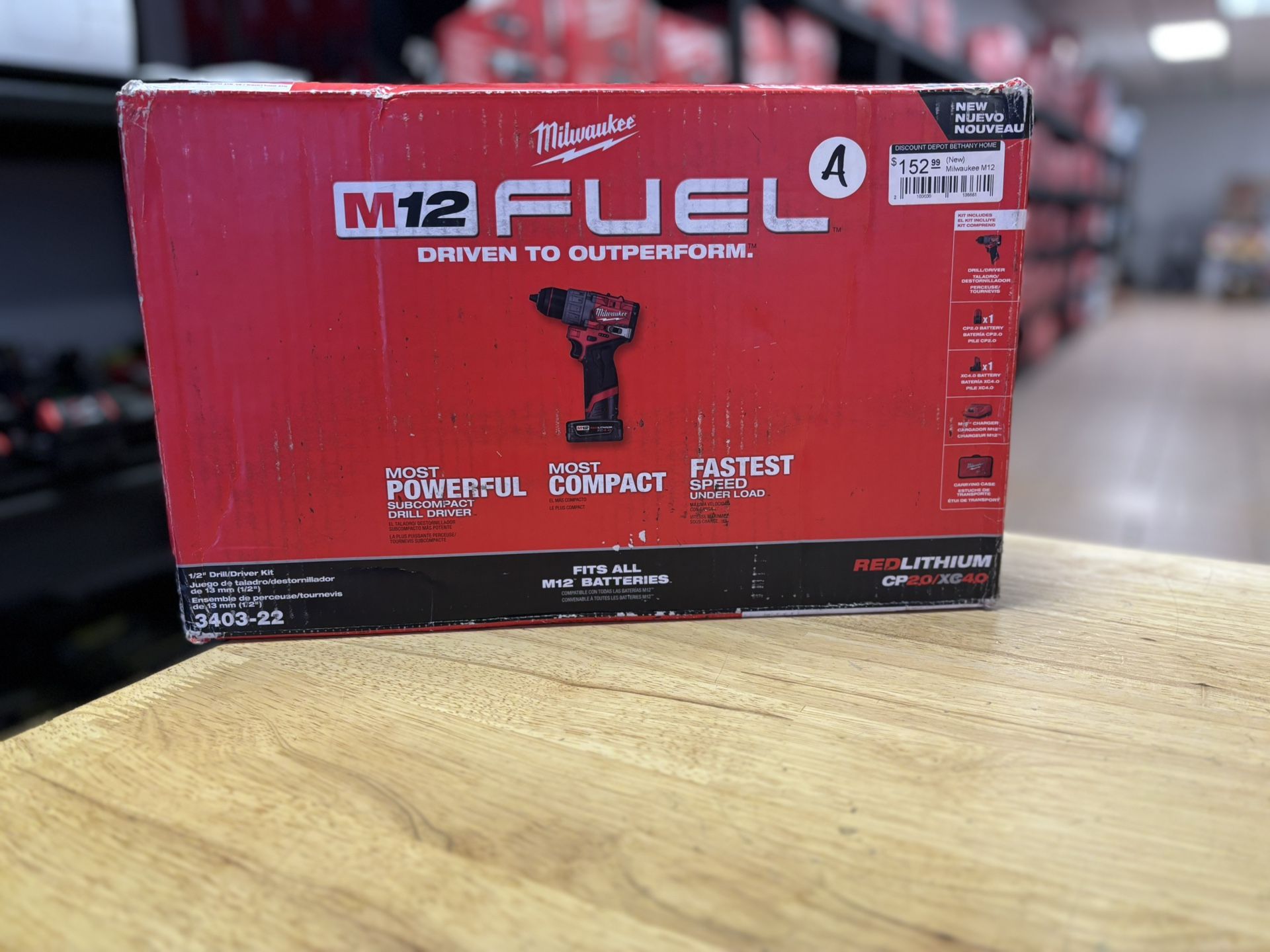 M12 FUEL 12V Lithium-Ion Brushless Cordless 1/2 in. Drill Driver Kit with 4.0Ah and 2.0Ah Battery and Soft Case