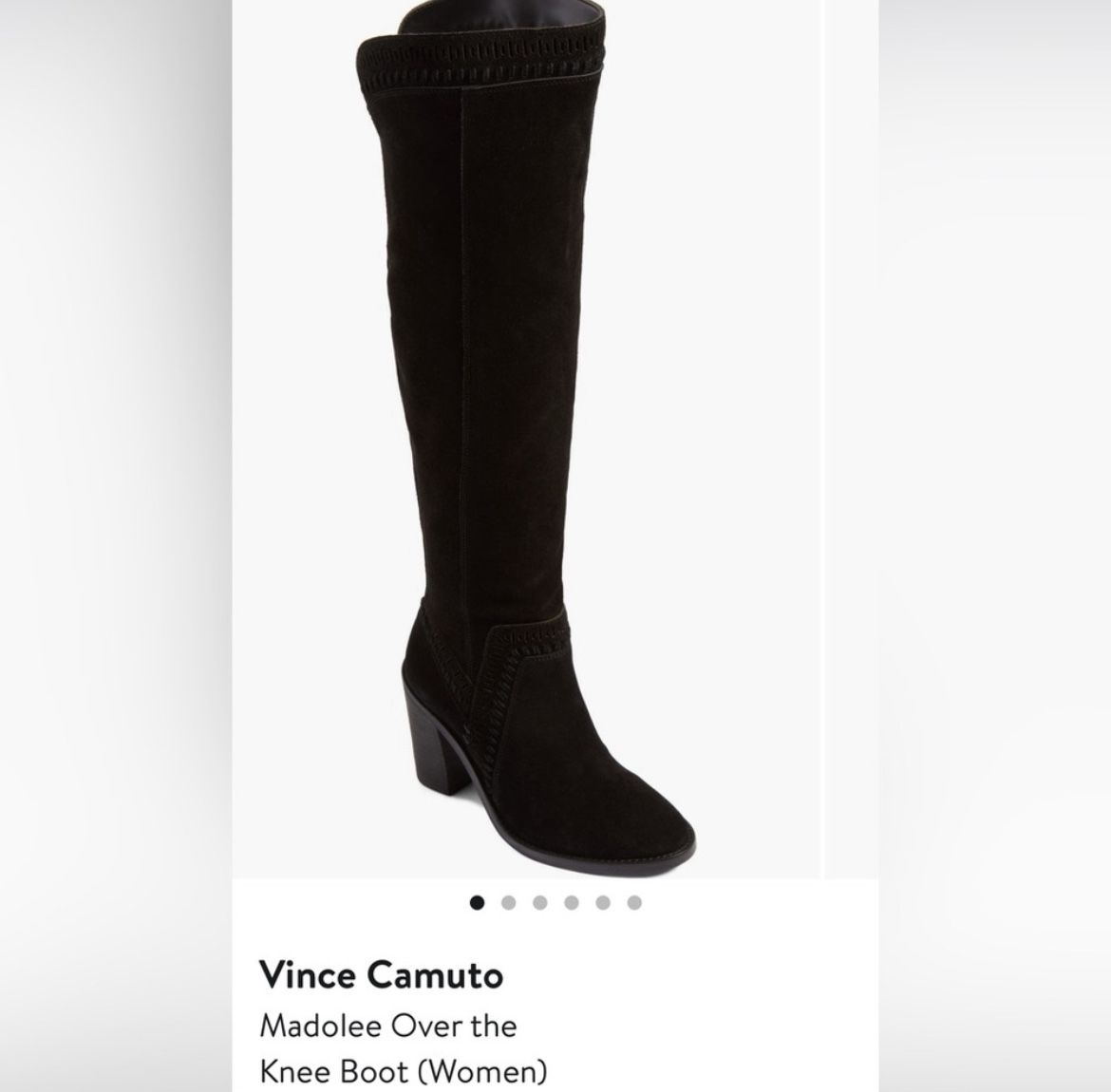 Vince Camuto Leather Over The Knee Boot 8 1/2