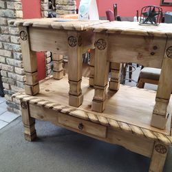 3 piece Rustic coffee table set