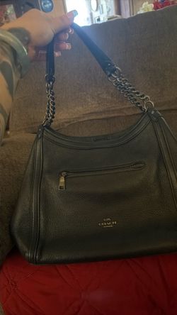Coach gunmetal bag