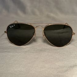 Ray-Ban Aviator Sunglasses, Classic Gold Frame