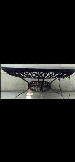 For sale solid marble coffee table iron frame 38” wide x 20” high $250 firm  and others
