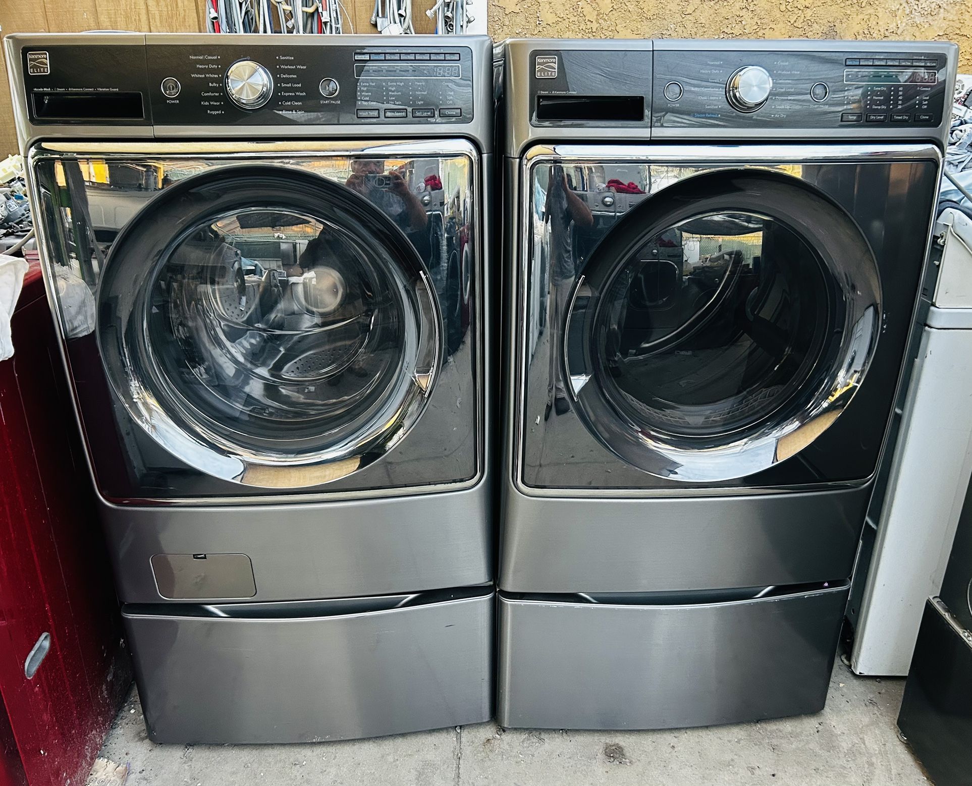 KENMORE WASHER. 5.6Cubic. And. GAS DRYER