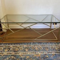 Coffee Table Set Gold 