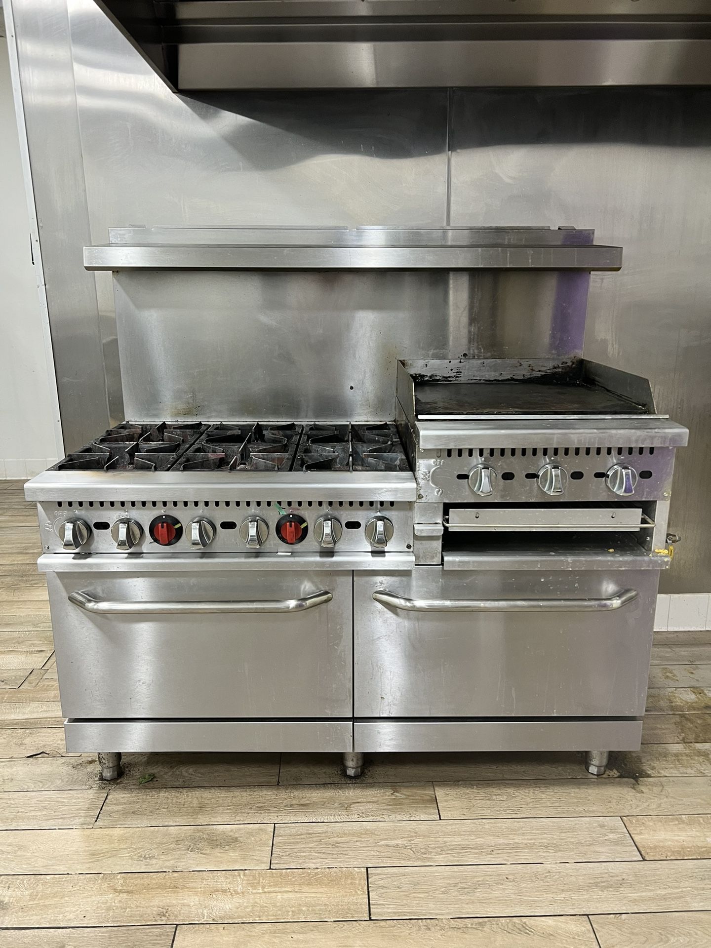 6 Burner Commercial Stove And Oven