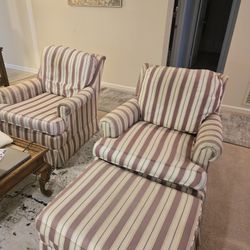 2 Lounge Chair and Foot Rest (Reduced $50 or Best Offer)