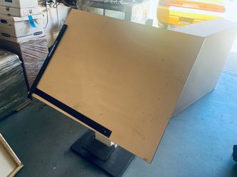 Vintage Commercial Drafting Table (Poker Neolt)