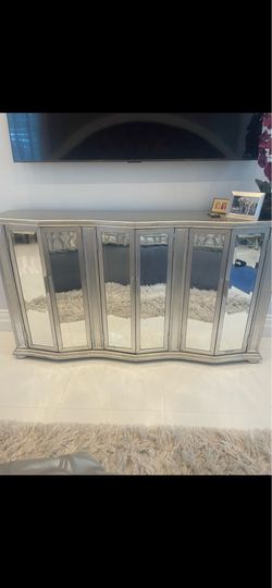 Mirrored credenza