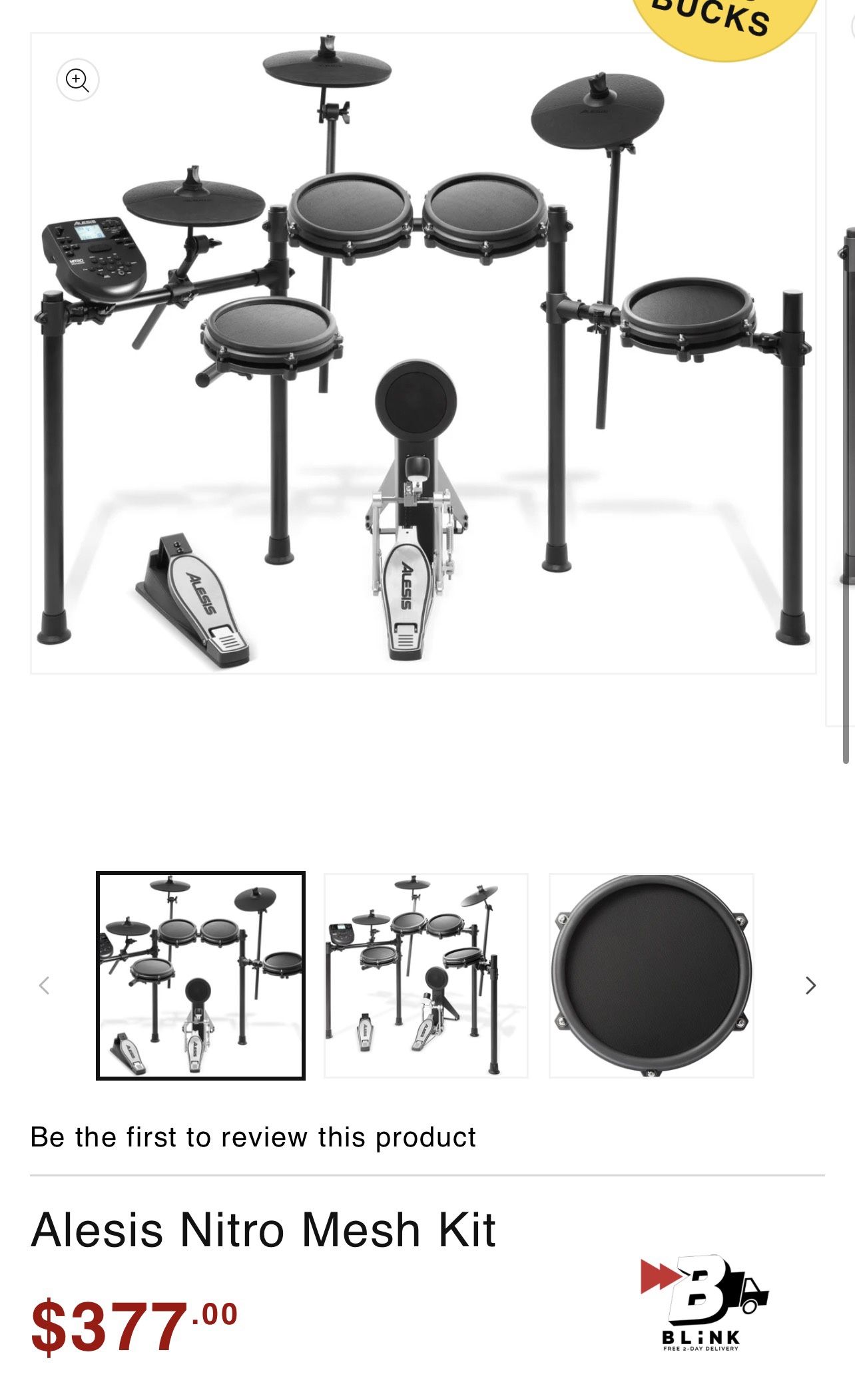 Electric Drum Set With Speakers Just Like New