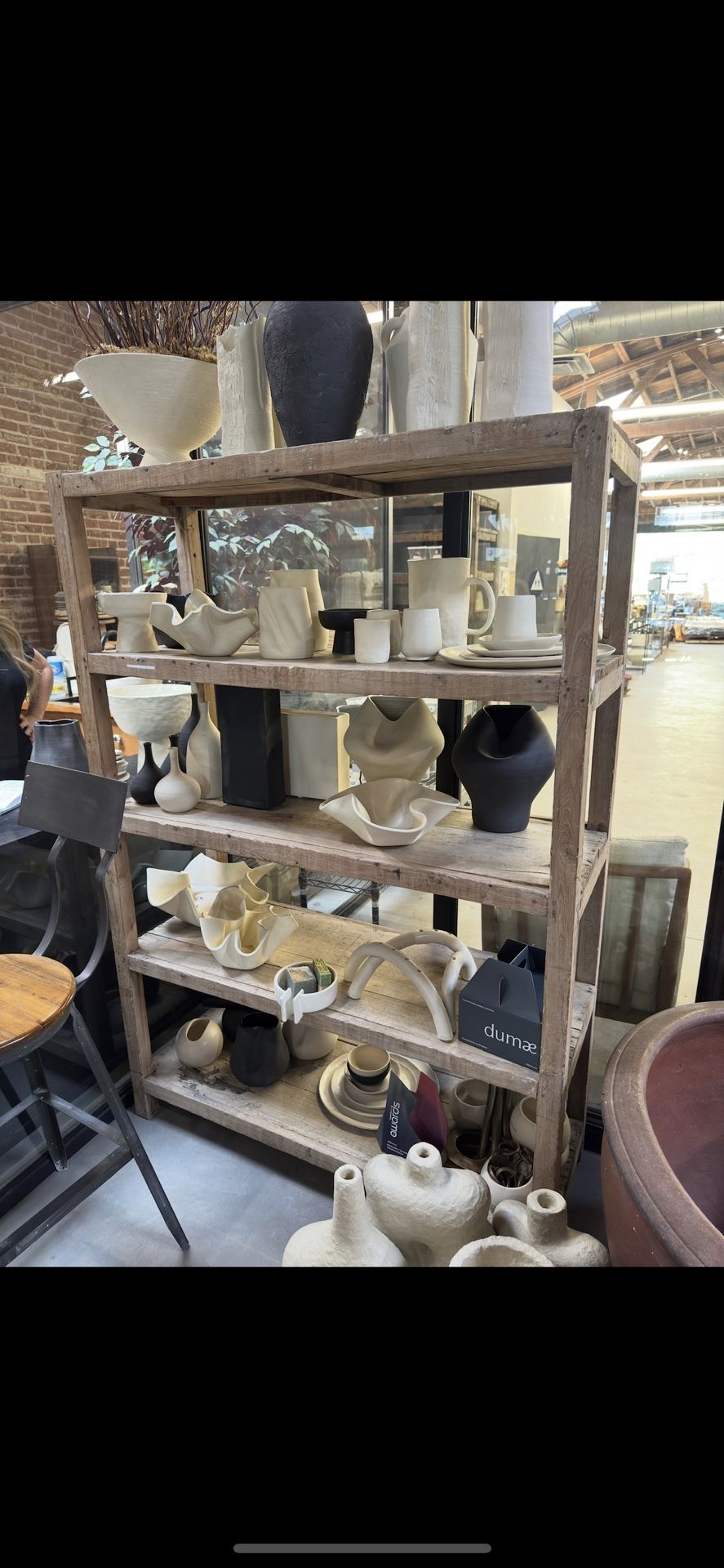 White Wash Wood Shelf