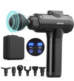 Massage Gun Deep Tissue, Portable Percussion Muscle Massage Gun with 20 Speeds and Type-c Cable, Lower Back Massager for Lower Back Pain Relief, Birth