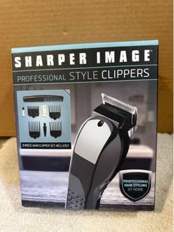 SHARPER IMAGE - Professional Style Clippers 9 Pieces Hair Clipper Set included