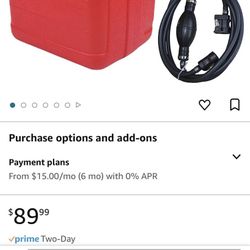 Brand New Outboard Boat Fuel Tank With Hose