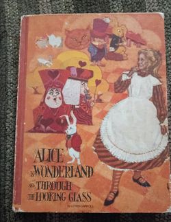 Vintage 1969 Alice in Wonderland hardcover book