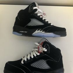 Black Metallic Reimagined Jordan 5 Sz 8M