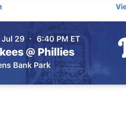 Phillies Yankees Standing Room 