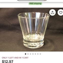 1 - Crown Royal Whiskey Rocks Glass