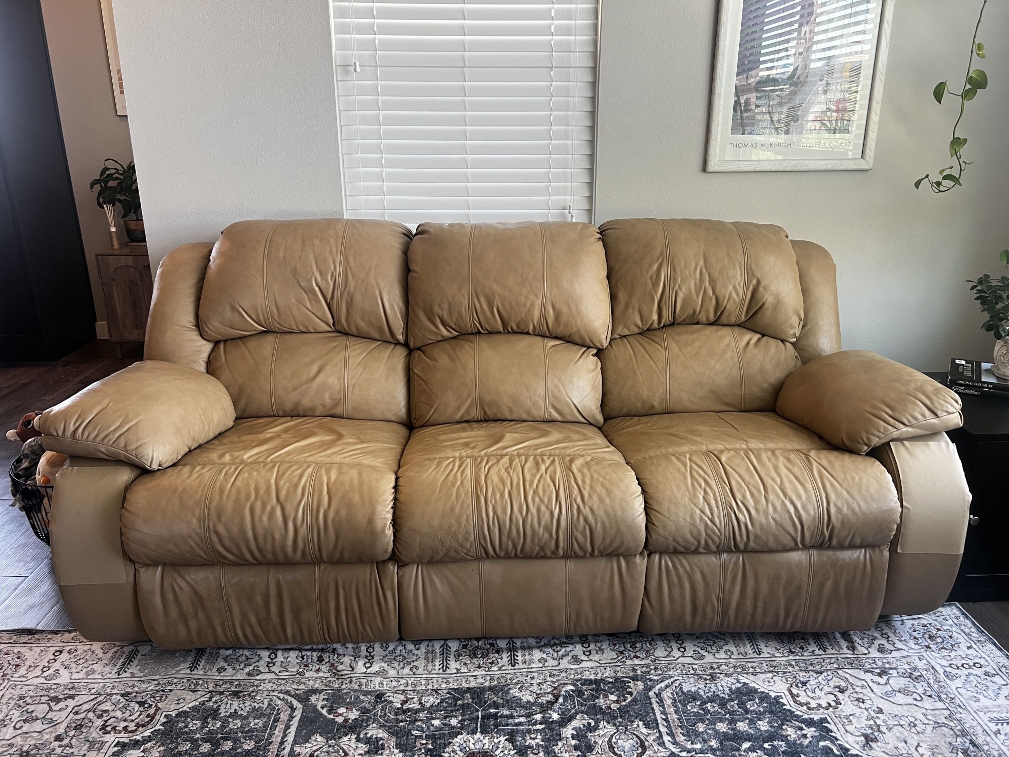 Leather Reclining Couch