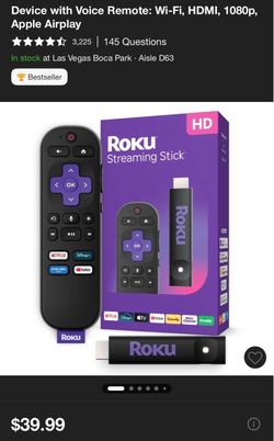 Roku stick streaming device