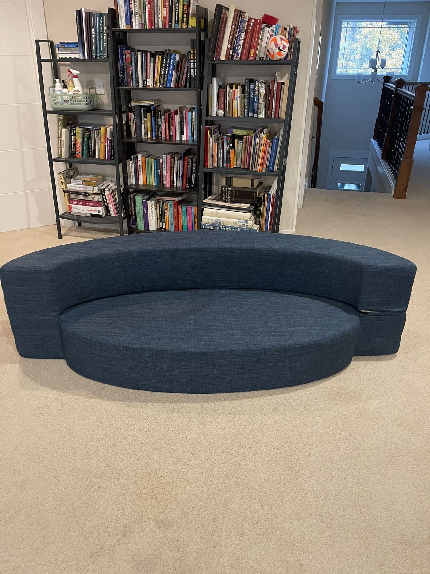 Oval Convertible Couch/Bed, 2 In 1 Folding Sofa Bed