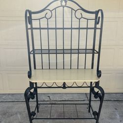 Ornate Metal Bakers Rack