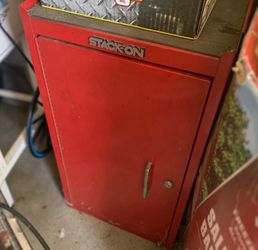 Stack-On Red Metal Storage Cabinet