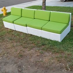 Patio Sofa Set Patio Furniture Deep Seating Cushions High Quality Sunbrella Fabric Patio Chairs Four Piece 🆕🚎🚗🚛