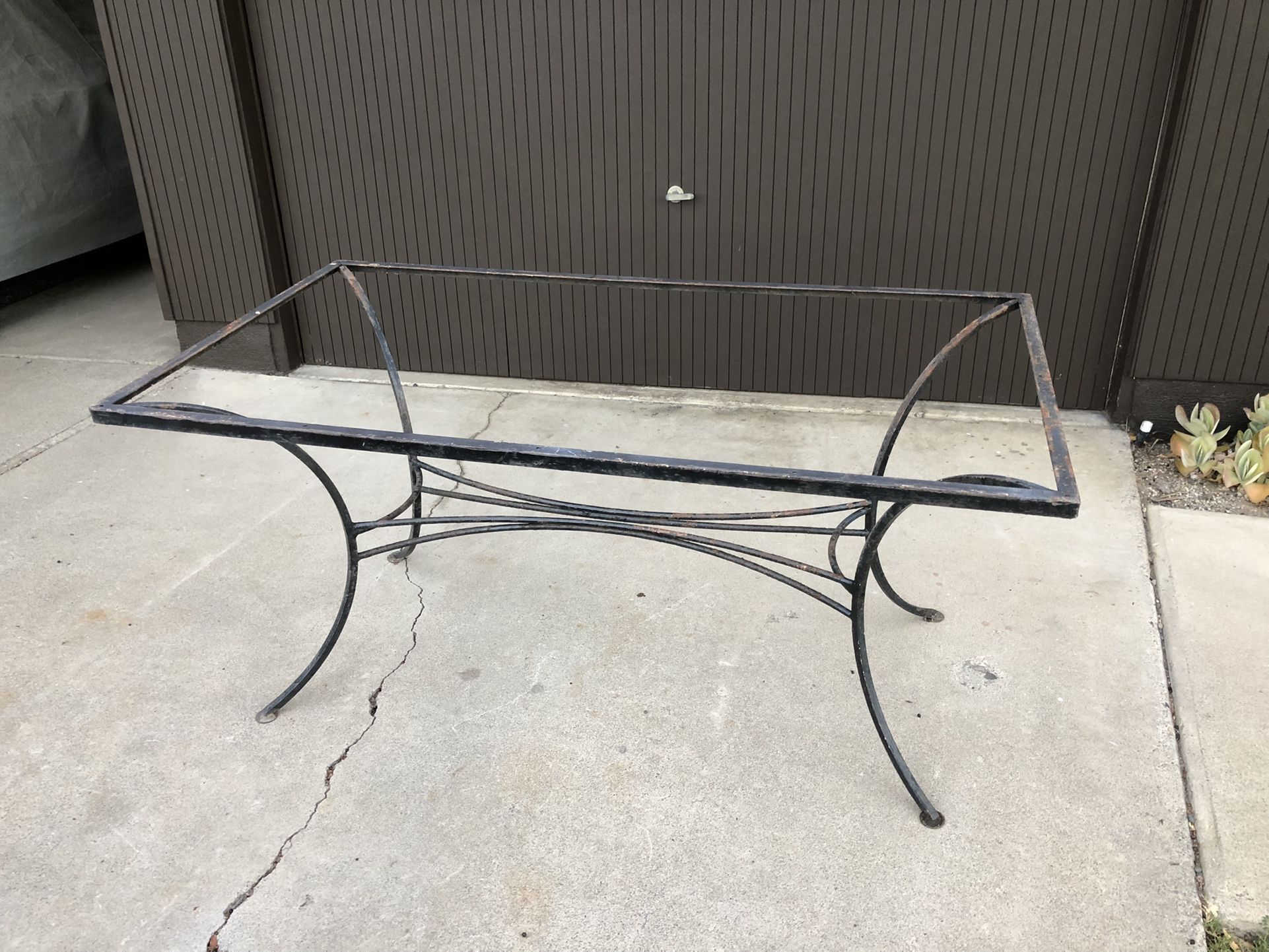 Vintage Iron Table Base Mid Century (no top)