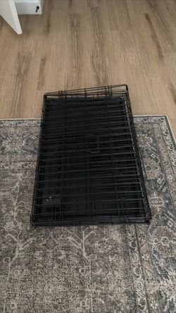 Black Wire Folding Dog Crate