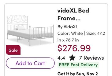 White Queen Bed Frame