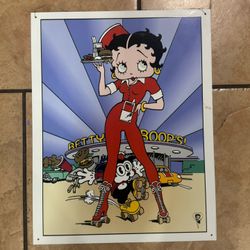 betty boop tin decoration 