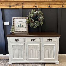 ❤️ Ethan Allen farmhouse Buffet cabinet server tv stand dresser entryway accent table console entrance hall boho mcm vintage 