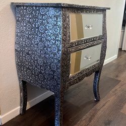 Dresser with glass top