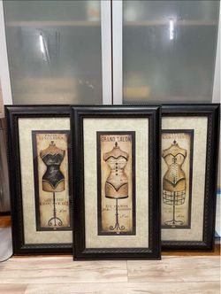 Tall framed Boudoir corset art
