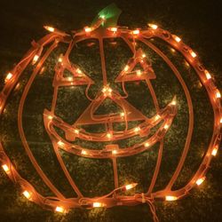 Halloween Light Up Pumpkin Silhouette 