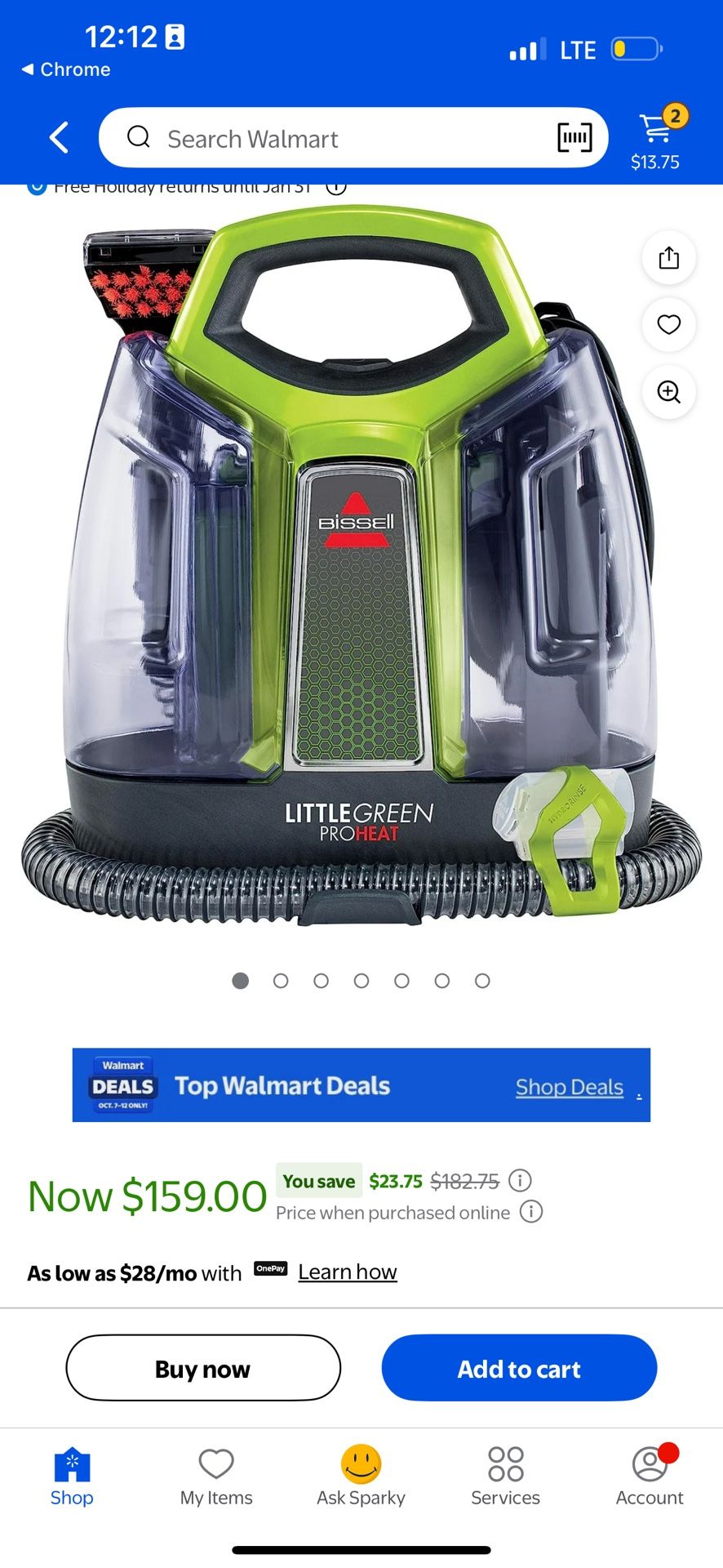 Brand New Bissell Little Green Pro Heat Cannister Vacuum Cleaner - Portable  Pick up in West Covina   Now with a hydrorinse tool that allows you to ri