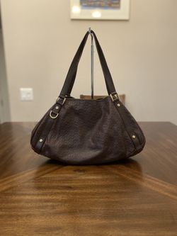 Gucci GG logo Shoulder Bag Satchel Leather