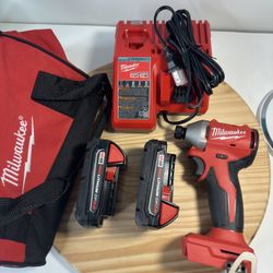 Brushless Cordless 1/4 in. Impact Driver Kit with Two 2.0 Ah Batteries and Charger