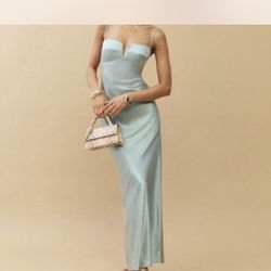 Reformation Brie Silk Maxi Dress