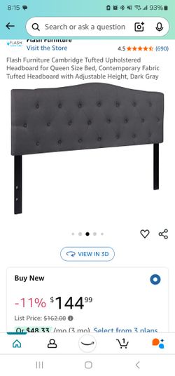 Queen Fabric Headboard 