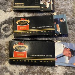 Stadium Club Baseball Card Sets 1992 