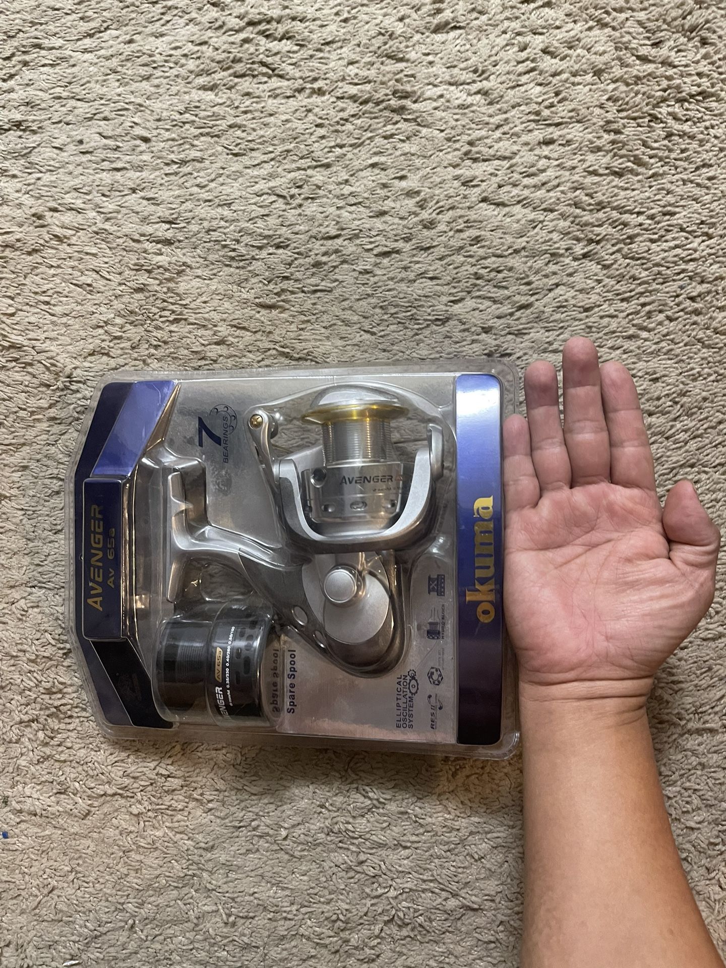 okuma avenger 65 saltwater reel ABF Reels Made from stainless steel Okuma - Avenger Baitfeeder 6000