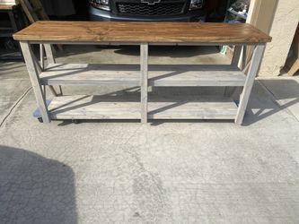 Farmhouse entryway x-table or tv