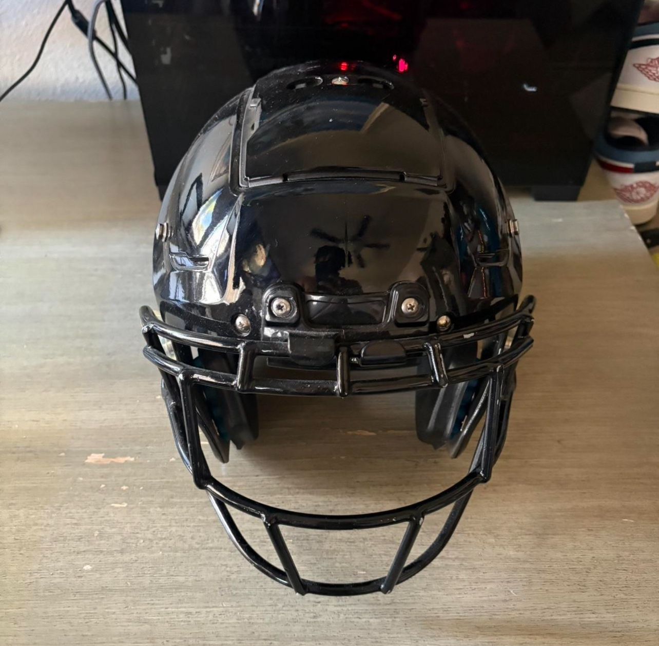 Black Schutt F7 Football Helmet