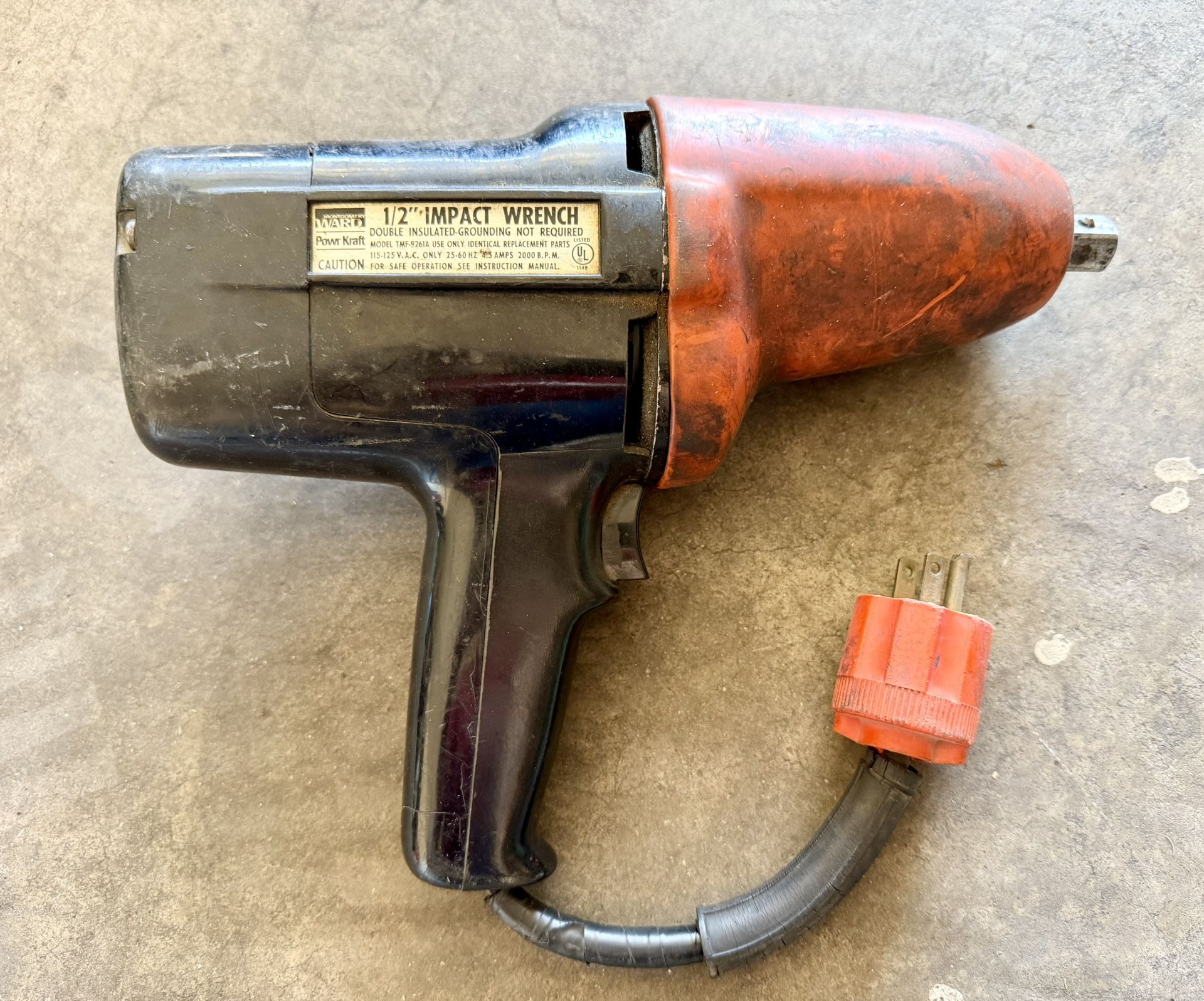Montgomery Ward Powr Kraft 1/2" Corded Impact Wrench