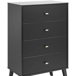 Black 4 drawer dresser