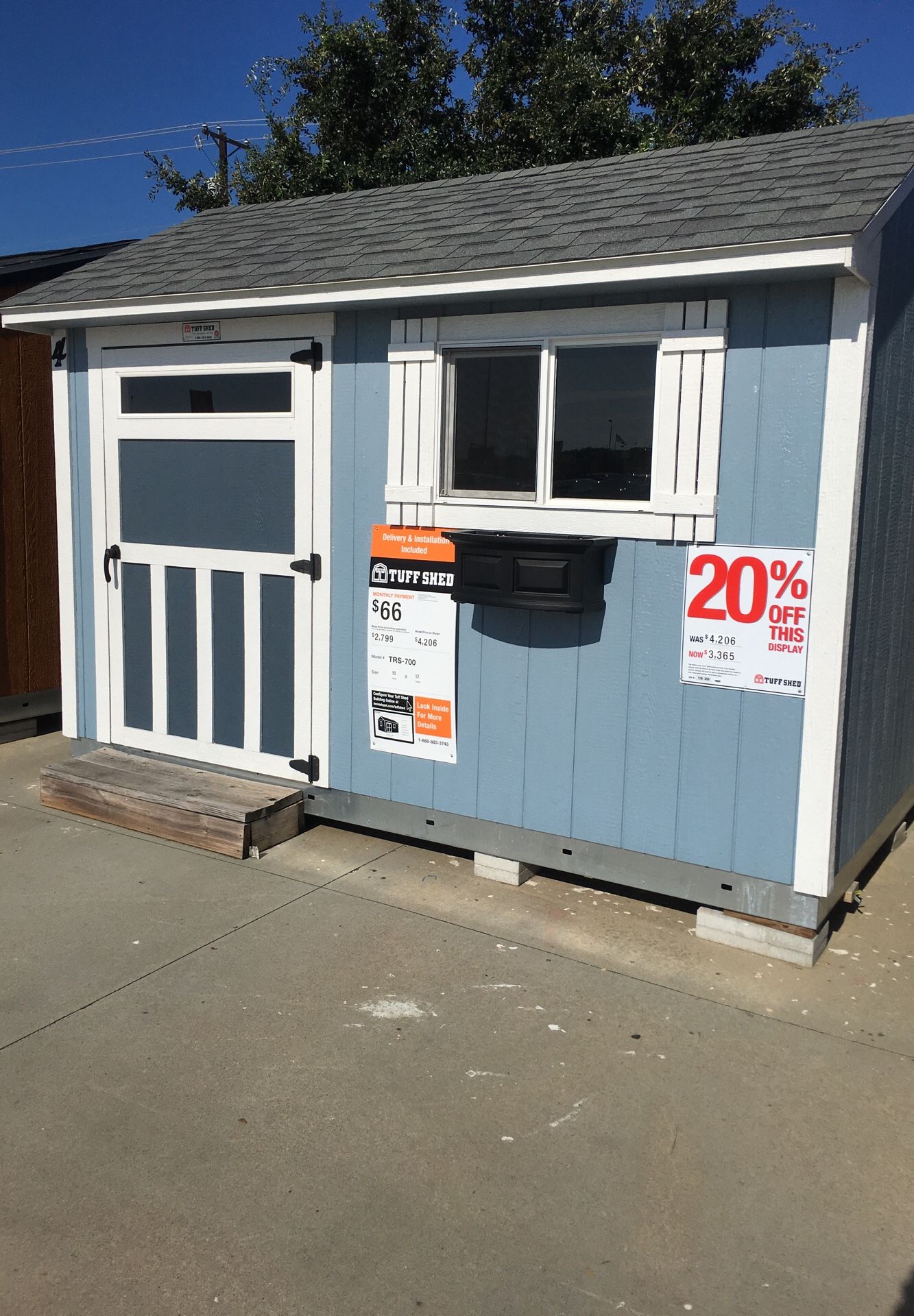 Tuff Shed Saltbox design 10’x12’ : 20% Off : Was $4206: Now $3365: free delivery to open area