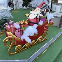 Metal Santa Sleigh decoration